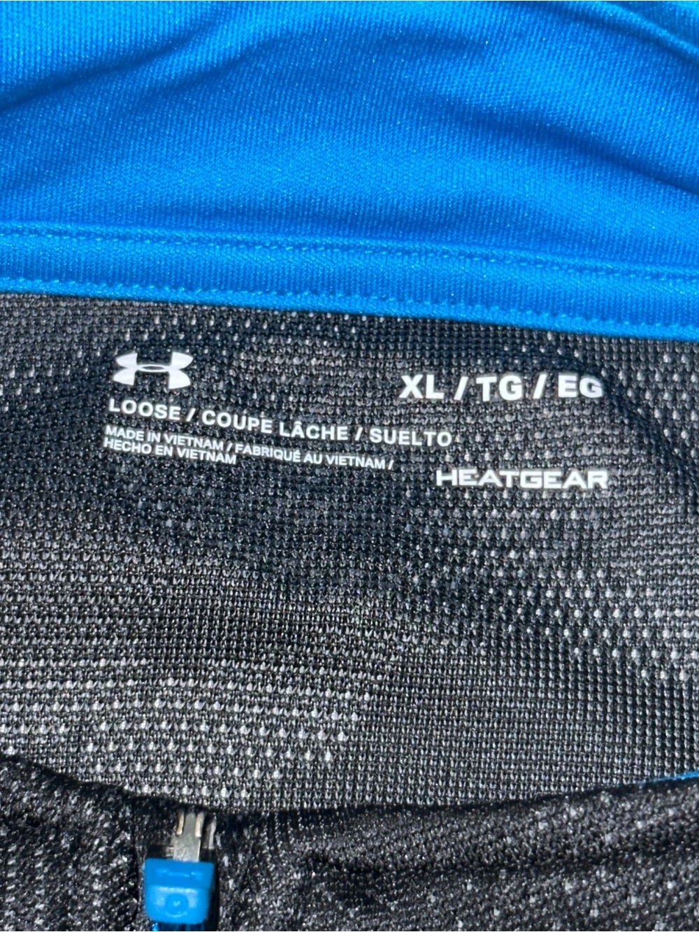 Under Armour 1/4 Zip Pullover Shirt Mens XL Black Camo HeatGear Active Top - Picture 5 of 8
